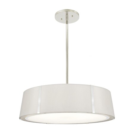 Crystorama Fulton 6 Light Polished Nickel Chandelier FUL-907-PN